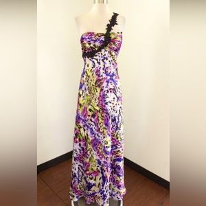 Nightway asymmetrical dress purple💜🐯